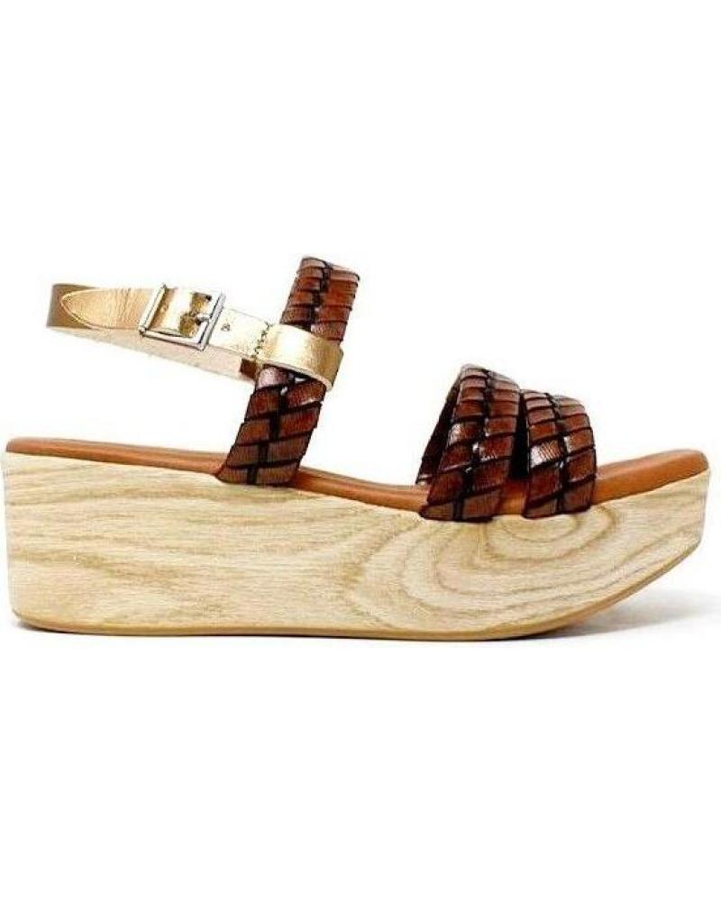 Sandali per Donna REGARDE LE CIEL STRIP-VAQUETA WOOD-03 MARRN MARRóN