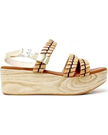 Sandali per Donna REGARDE LE CIEL STRIP-VAQUETA WOOD-03 AMARILLO