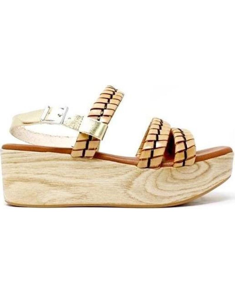 Sandales pour Femme REGARDE LE CIEL STRIP-VAQUETA WOOD-03 AMARILLO
