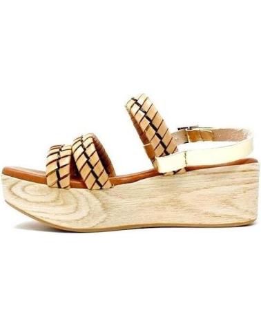 Sandales pour Femme REGARDE LE CIEL STRIP-VAQUETA WOOD-03 AMARILLO