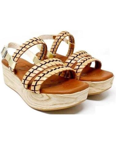 Sandales pour Femme REGARDE LE CIEL STRIP-VAQUETA WOOD-03 AMARILLO