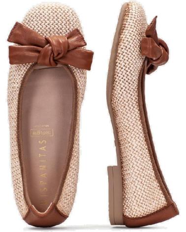 Bailarinas de Mujer HISPANITAS HV221865 BIANCA PANNA ARENA TAUPE