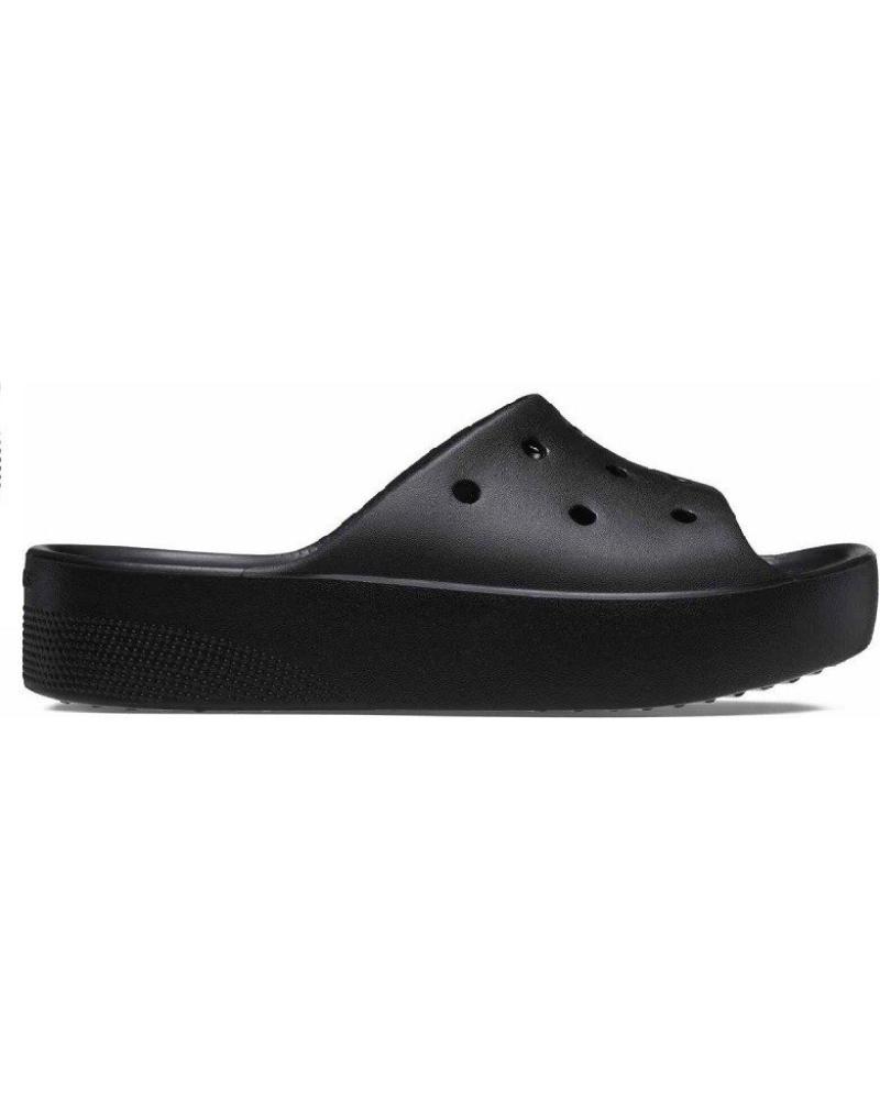 Woman Flip flops CROCS CLASSIC PLATFORM SLIDE 208180 NEGRO