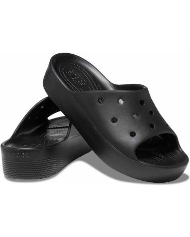 Woman Flip flops CROCS CLASSIC PLATFORM SLIDE 208180 NEGRO
