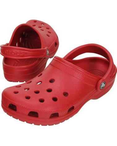 Woman and girl and boy Clogs CROCS CLASSIC 10001 PEPPER ROJO