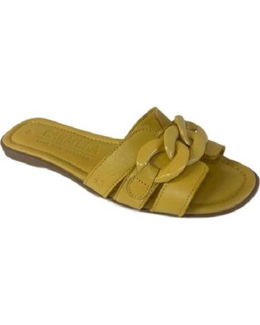 Woman Flip flops CARMELA SANDALIA SRA PIEL 160543 AMARILLO