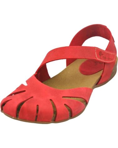Sandali per Donna e Bambina INTERBIOS INTER-BIOS 4456 SANDALIA BIO MUJER PIEL ROJO