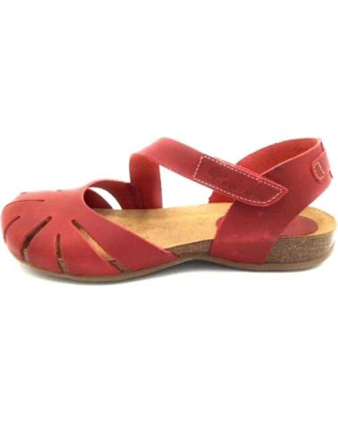 Sandali per Donna e Bambina INTERBIOS INTER-BIOS 4456 SANDALIA BIO MUJER PIEL ROJO