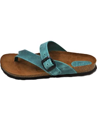 Zehansandalen für Damen INTERBIOS INTER-BIOS 7119 SANDALIA PIEL BIO DEDO MUJER JEANS
