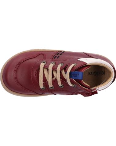 Stivali per Bambina e Bambino KICKERS 829890 TACKFLO 182 BORDEAUX BLANC BLEU