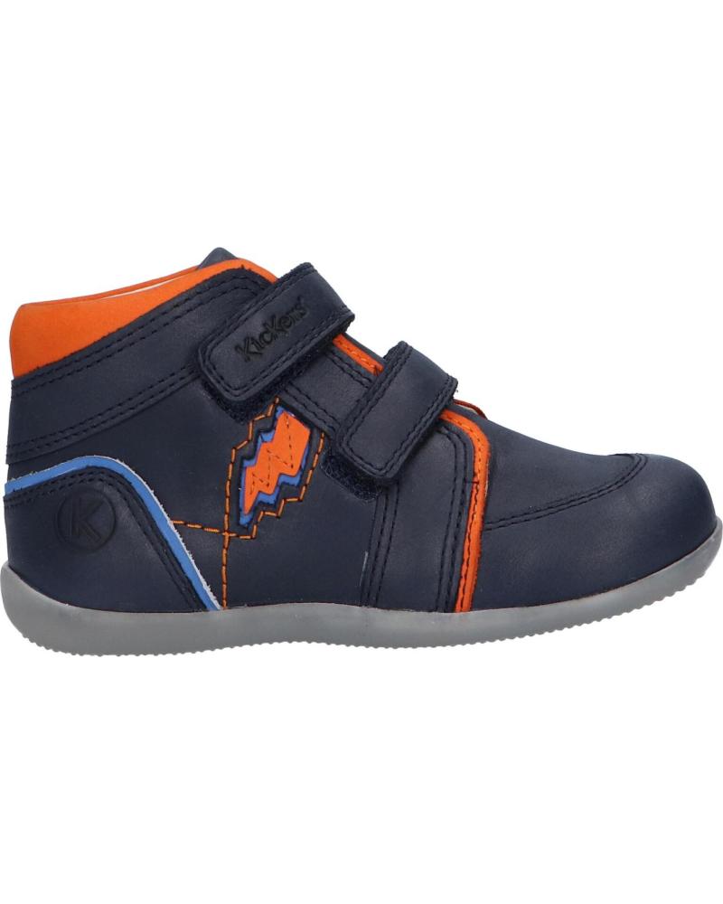 Bottines pour Garçon KICKERS 829640 BIBOY POWER 103 MARINE ORANGE
