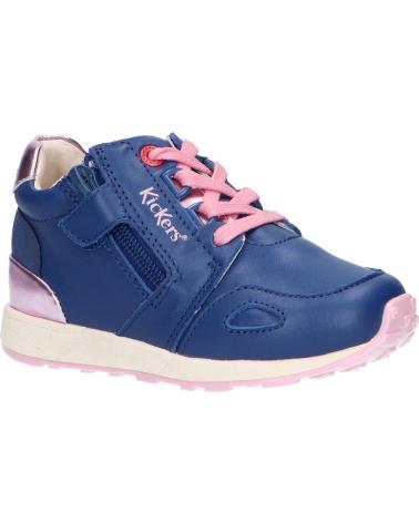 Sportschuhe für Mädchen und Junge KICKERS 829780 DENVER MID 52 BLEU ROSE