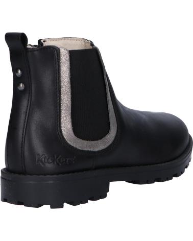 Stivali per Bambina KICKERS 830030 GROOKY 81 NOIR ARGENT