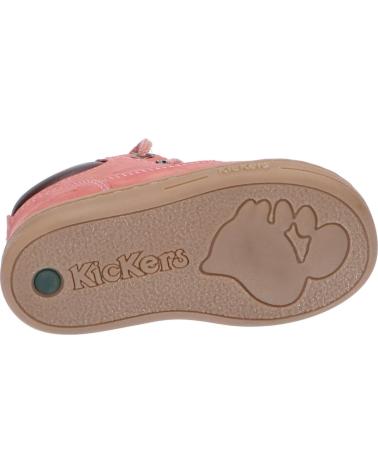 Botins de Menina KICKERS 537938 TACKLAND 131 ROSE CLAIR PERM