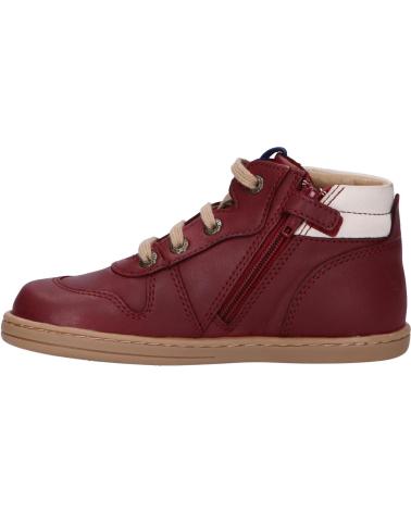 Stivali per Bambina e Bambino KICKERS 829890 TACKFLO 182 BORDEAUX BLANC BLEU