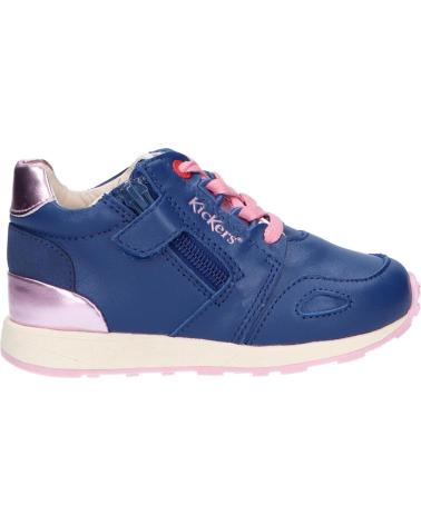 Sportschuhe für Mädchen und Junge KICKERS 829780 DENVER MID 52 BLEU ROSE