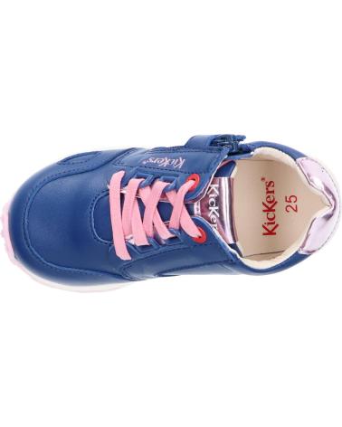 Sportschuhe für Mädchen und Junge KICKERS 829780 DENVER MID 52 BLEU ROSE