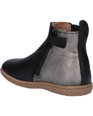 Botas de Niña y Niño KICKERS 744611 VERMILLON 82 NOIR ARGENT METALLISE