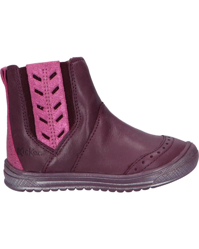 Stivali per Bambina KICKERS 829980 BELKY 143 VIOLET FONCE METALLISE