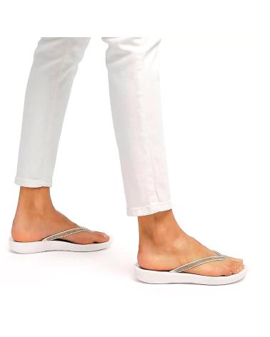 Sandalias de Mujer fitflop SANDALIAS IQUSHION SPARKLE R08 URBANWHITE