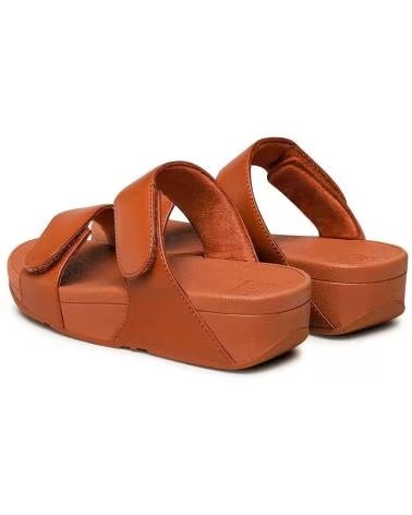 Sandálias de Mulher FITFLOP SANDALIAS FV6 LULU ADJUSTABLE LEATHER SLIDES LIGHTTAN