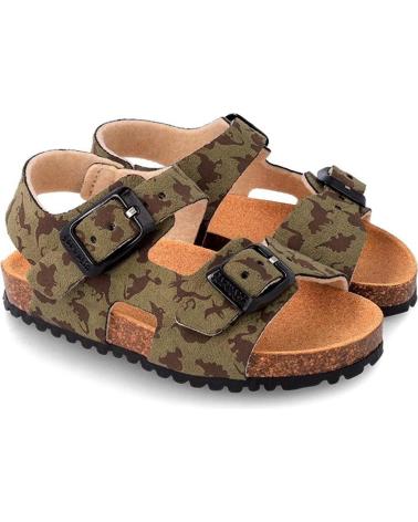 Sandali per Bambino garvalin SANDALIAS 232666 ESTAMPADO CAMUFLAJE KAKI