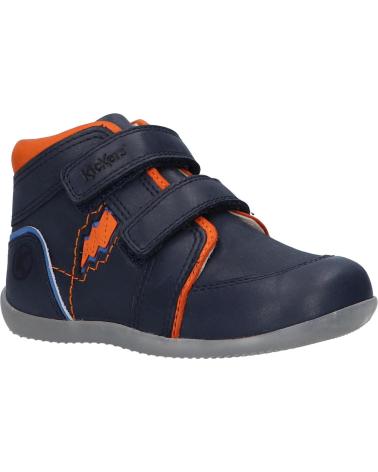 Bottines pour Garçon KICKERS 829640 BIBOY POWER 103 MARINE ORANGE