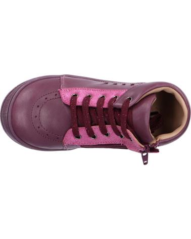 Bottines pour Fille KICKERS 829930 BILOP 143 VIOLET FONCE METALLISE