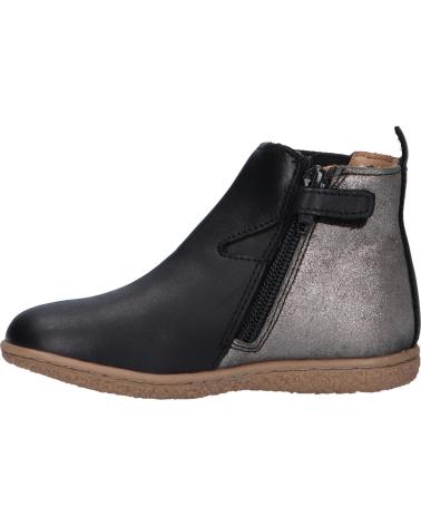 Botas de Niña y Niño KICKERS 744611 VERMILLON 82 NOIR ARGENT METALLISE