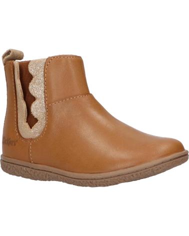 Botas de Menina KICKERS 830080 VETUDI 114 CAMEL OR METALLISE