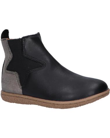 Botas de Niña y Niño KICKERS 744611 VERMILLON 82 NOIR ARGENT METALLISE