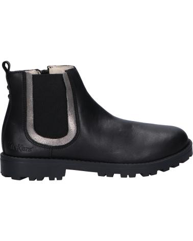 Stivali per Bambina KICKERS 830030 GROOKY 81 NOIR ARGENT