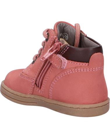 Botins de Menina KICKERS 537938 TACKLAND 131 ROSE CLAIR PERM
