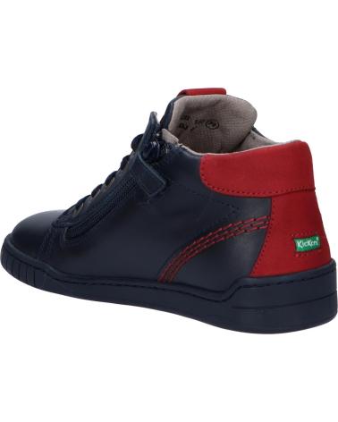 girl and boy Mid boots KICKERS 830120 WINAXO 102 MARINE BORDEAUX