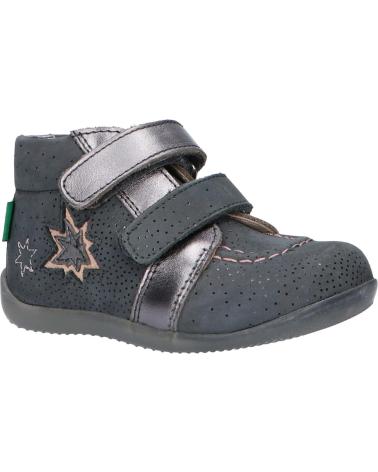 Bottines pour Fille KICKERS 829620 BANGGY 122 GRIS BRILLANT