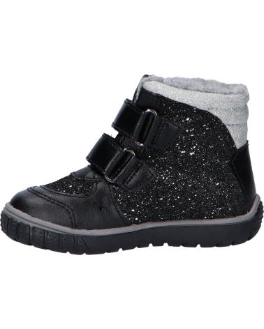 Stivali per Bambina e Bambino KICKERS 585573 SITROUILLE WPF 82 NOIR ARGENT