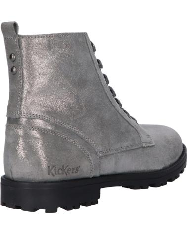 Bottes pour Fille KICKERS 830041 GROOKE 16 ARGENT METALLISE
