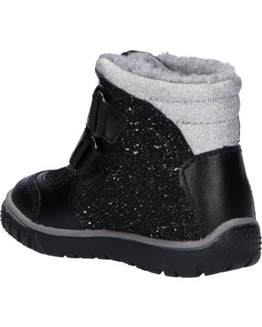 Stivali per Bambina e Bambino KICKERS 585573 SITROUILLE WPF 82 NOIR ARGENT