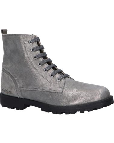 Bottes pour Fille KICKERS 830041 GROOKE 16 ARGENT METALLISE