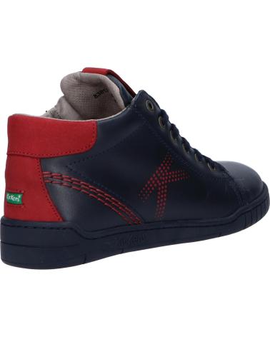 girl and boy Mid boots KICKERS 830120 WINAXO 102 MARINE BORDEAUX