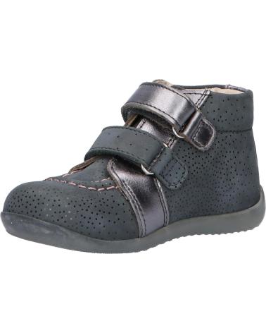 Bottines pour Fille KICKERS 829620 BANGGY 122 GRIS BRILLANT