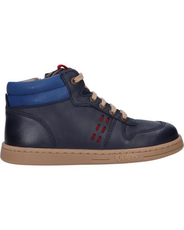 Stivali per Bambina e Bambino KICKERS 829890 TACKFLO 103 MARINE BLEU ROUGE