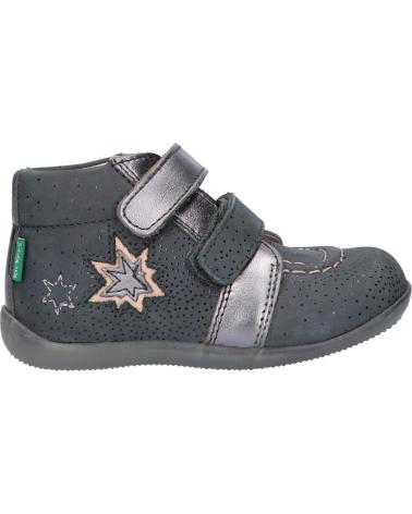 Bottines pour Fille KICKERS 829620 BANGGY 122 GRIS BRILLANT