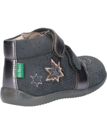 Bottines pour Fille KICKERS 829620 BANGGY 122 GRIS BRILLANT
