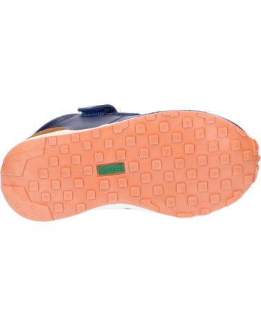 Sportschuhe für Mädchen und Junge KICKERS 829781 DENVER MID 102 MARINE JAUNE