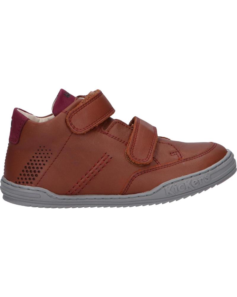 Zapatos de Niño KICKERS 830110 JOUVO 91 MARRON BORDEAUX