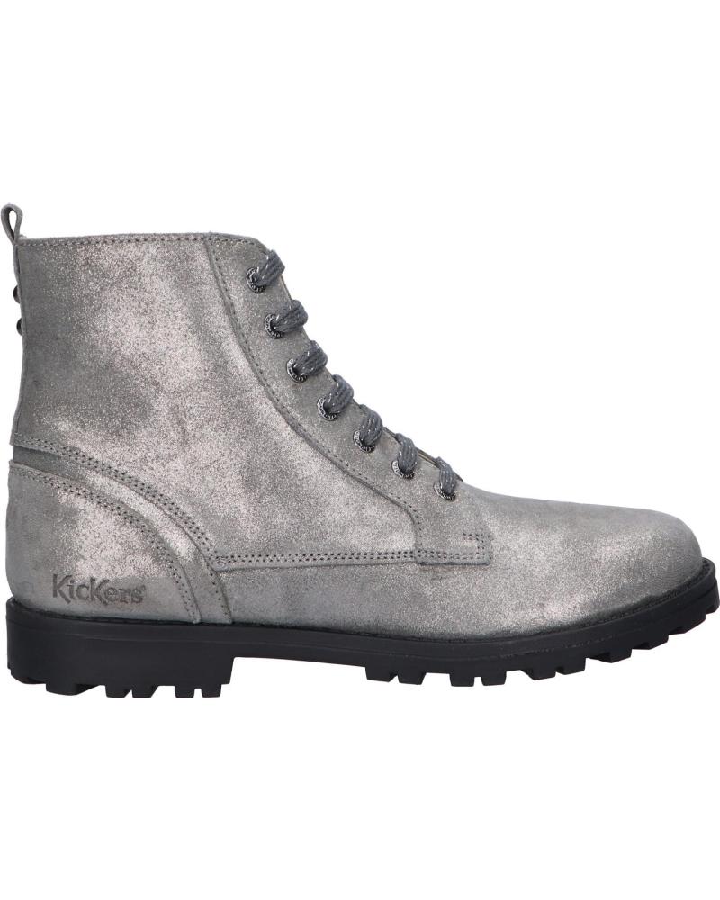 Bottes pour Fille KICKERS 830041 GROOKE 16 ARGENT METALLISE