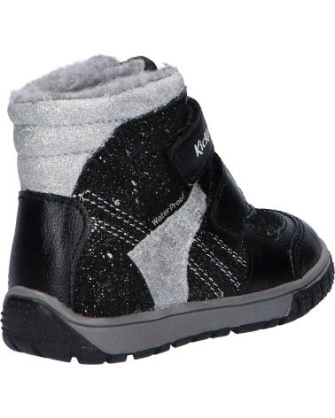 Stivali per Bambina e Bambino KICKERS 585573 SITROUILLE WPF 82 NOIR ARGENT