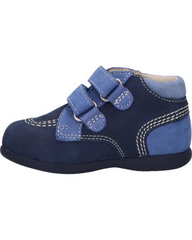 boy Mid boots KICKERS 439475 BABYSCRATCH 103 MARINE BLEU TRICOLORE
