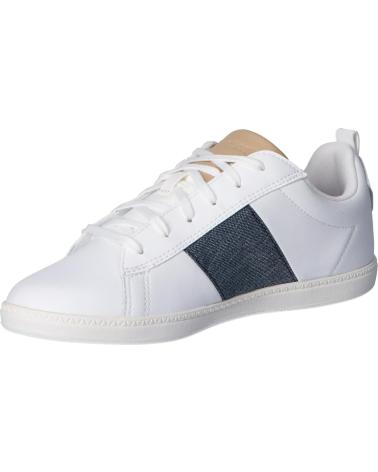 Woman and girl and boy Zapatillas deporte LE COQ SPORTIF 2110077 COURTCLASSIC GS OPTICAL WHITE-DRESS BLUE